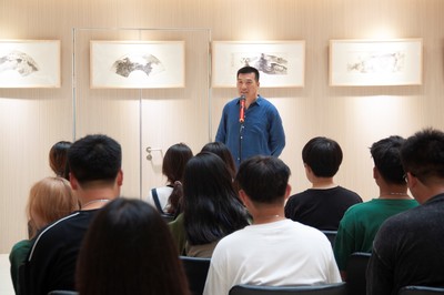 筆墨流芳，藝韻傳情——張子健作品展在圖書館隆重開幕暨文化交流活動紀實